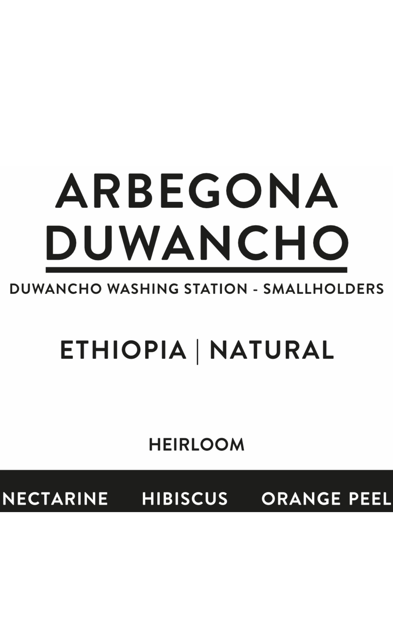 ARBEGONA DUWANCHO | ÄTHIOPIEN | natural