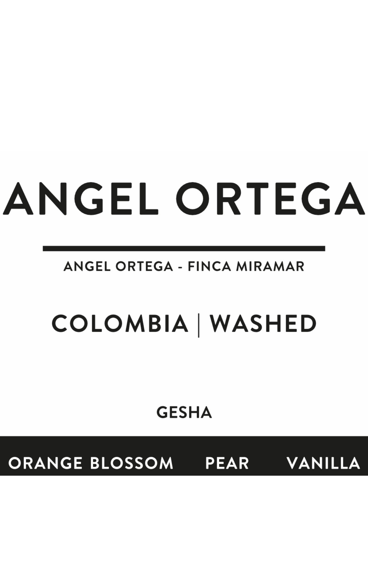 ANGEL ORTEGA | COLOMBIA | washed