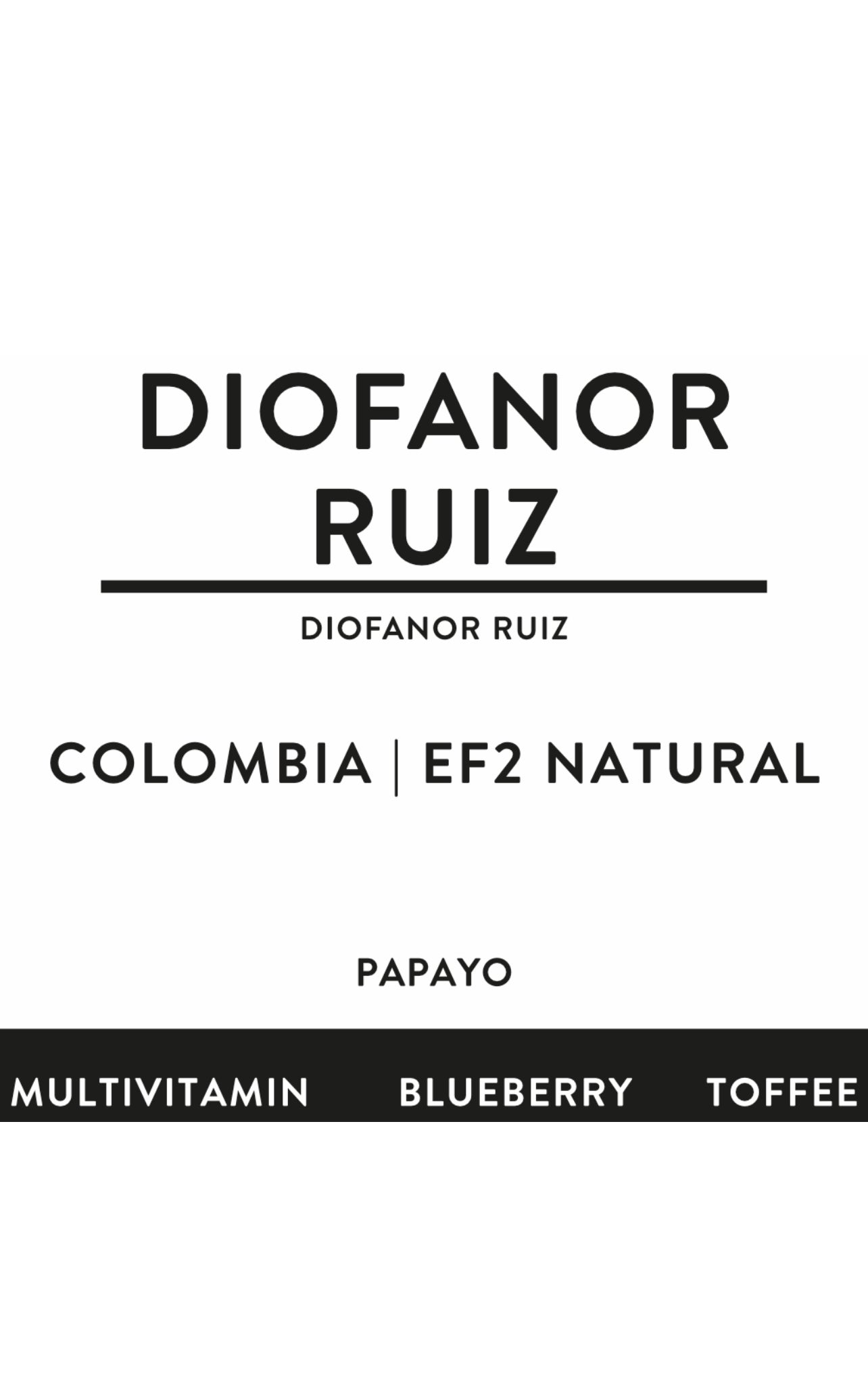 DIOFANOR RUIZ | COLOMBIA | EF2 natural