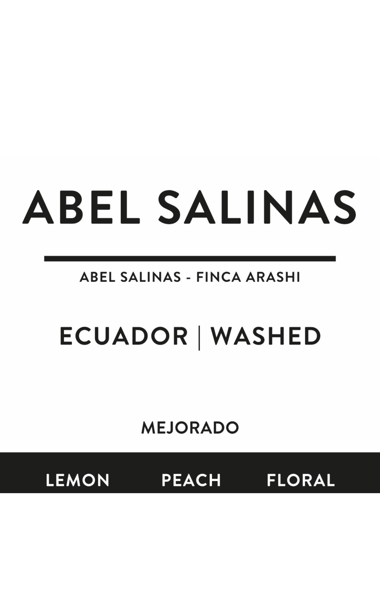 ABEL SALINAS | ECUADOR | washed