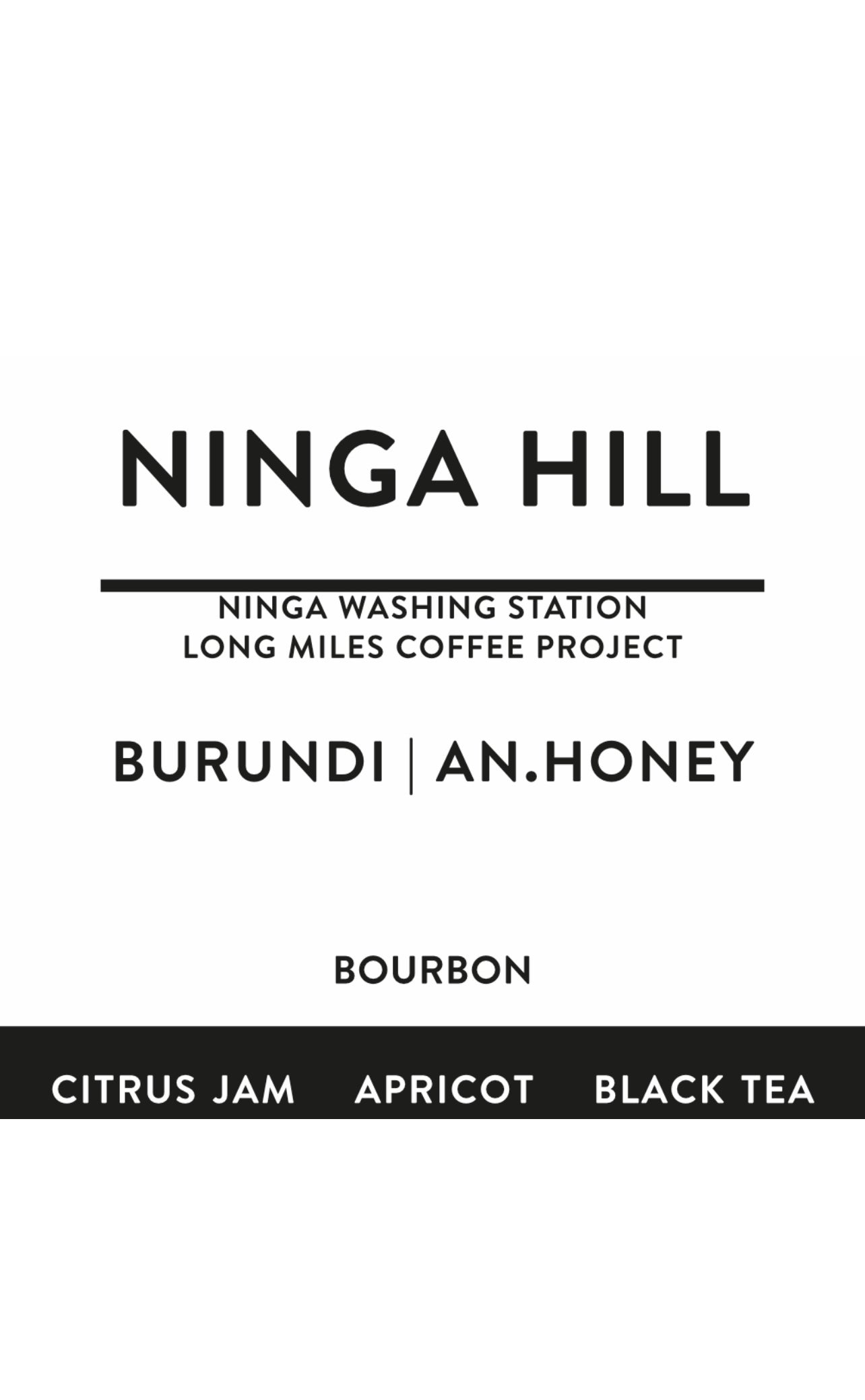 NINGA HILL | BURUNDI | anaerobic honey