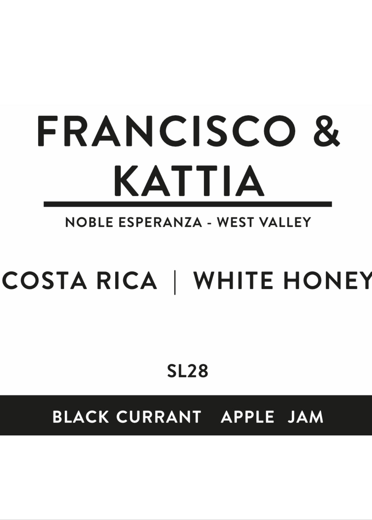 FRANCISCO & KATTIA | Costa Rica | white honey